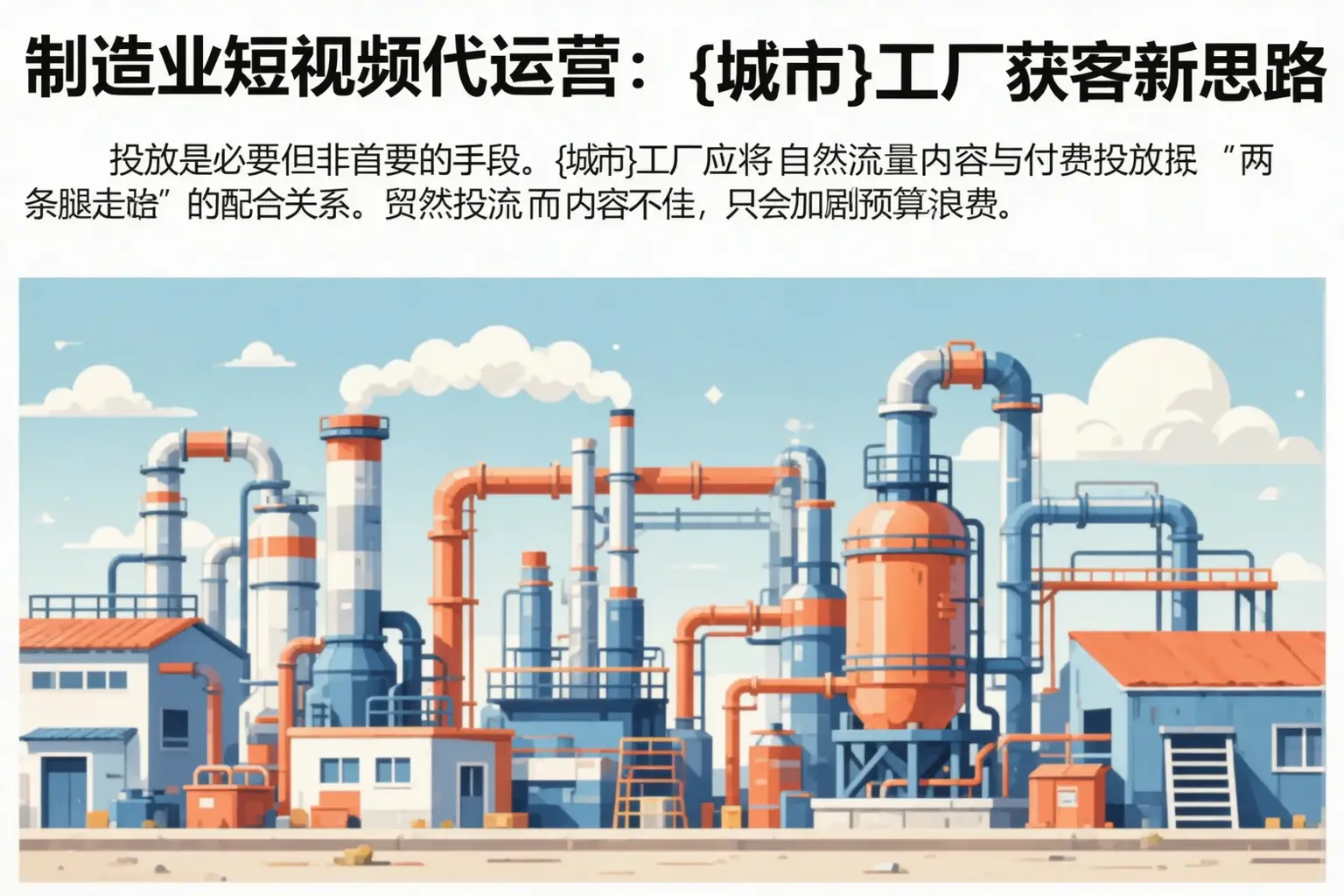 制造业短视频代运营：忻州工厂获客新思路
