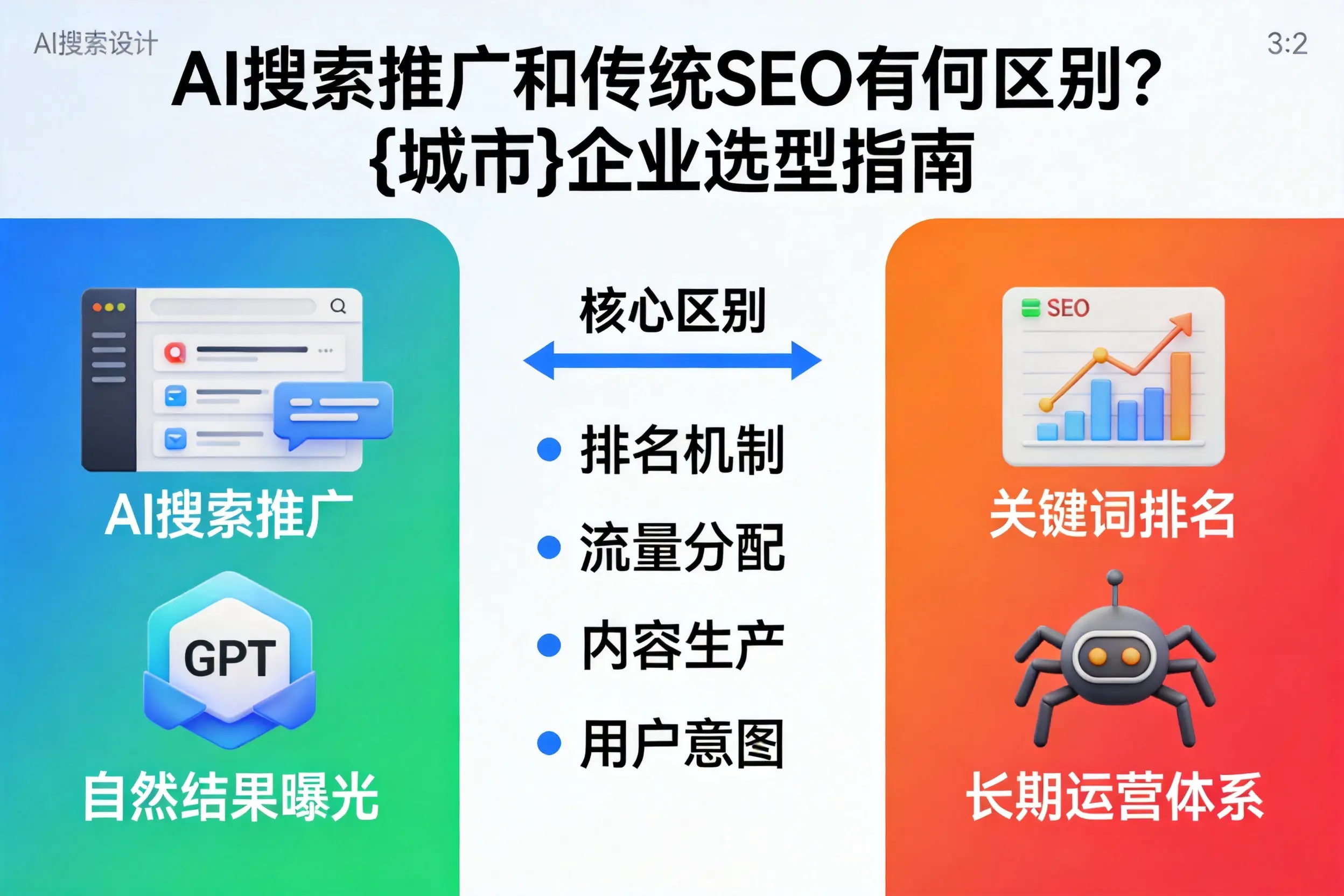 AI搜索推广和传统SEO有何区别?忻州企业选型指南