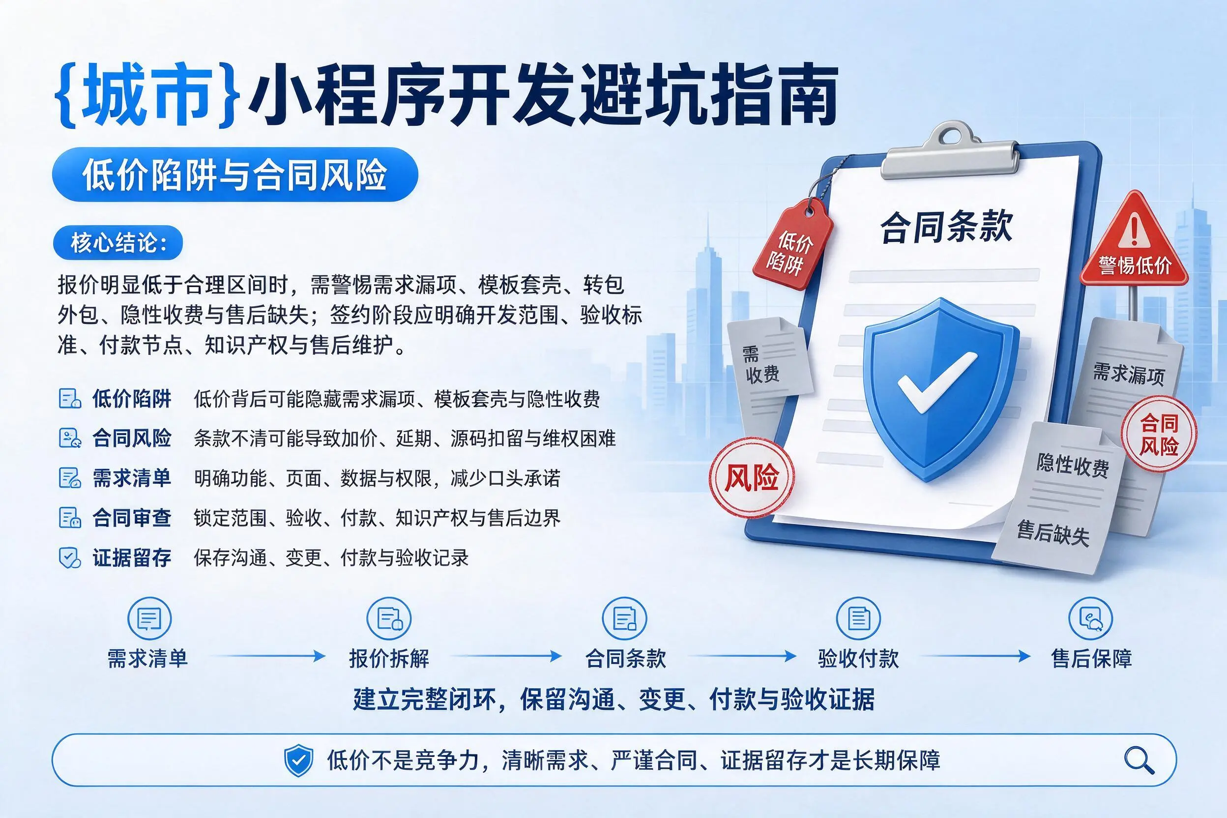 忻州小程序开发避坑指南：低价陷阱与合同风险