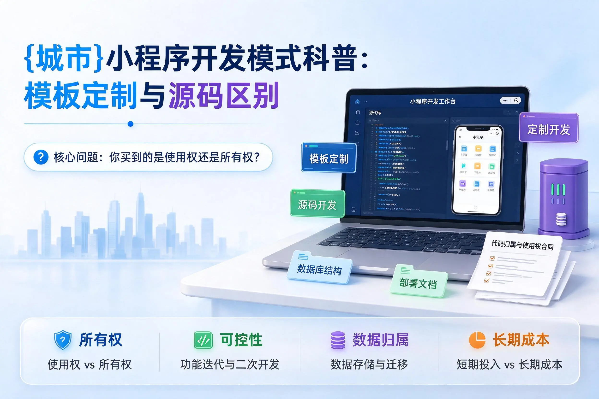 忻州小程序开发模式科普:模板定制与源码区别