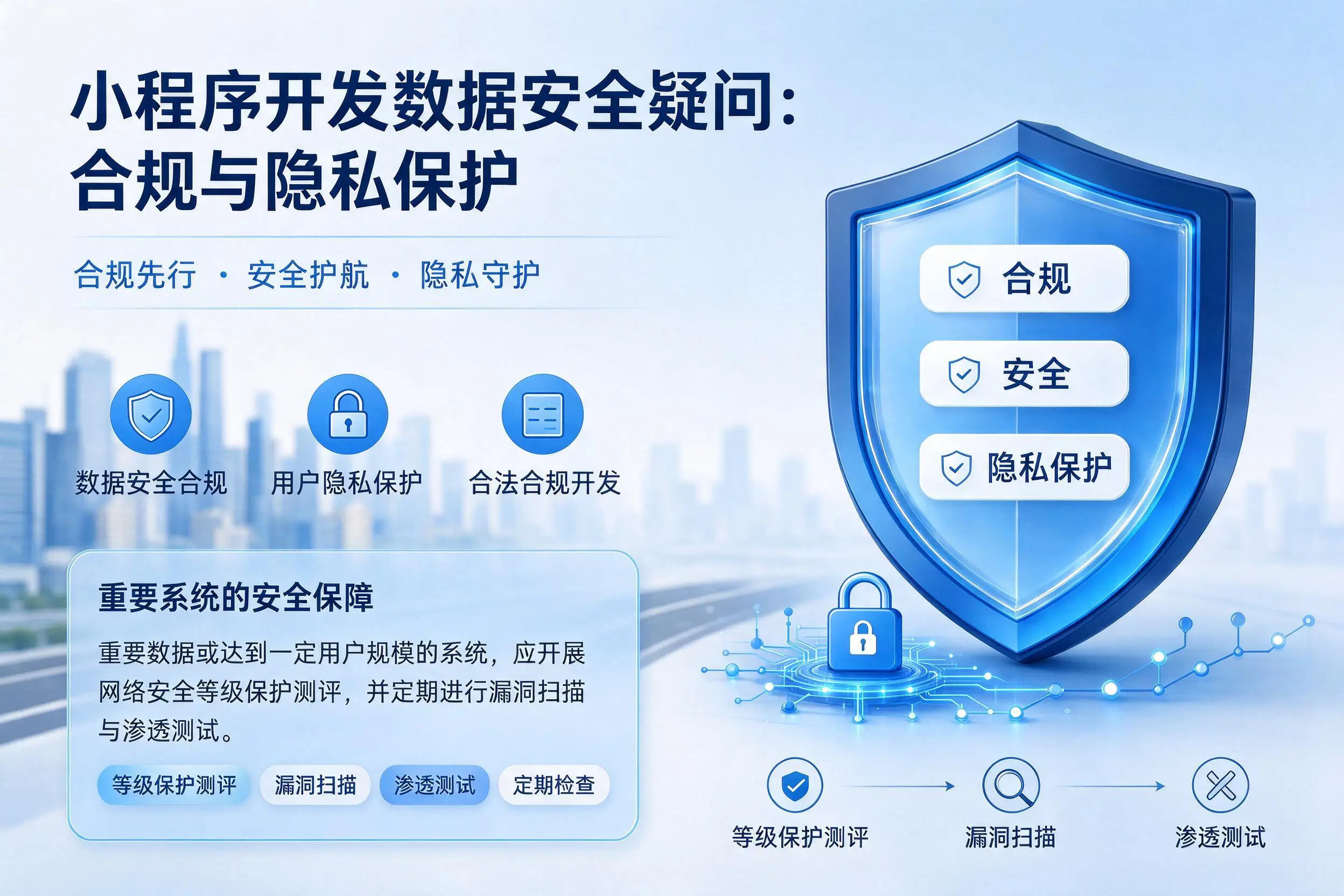 忻州小程序开发数据安全疑问:合规与隐私保护