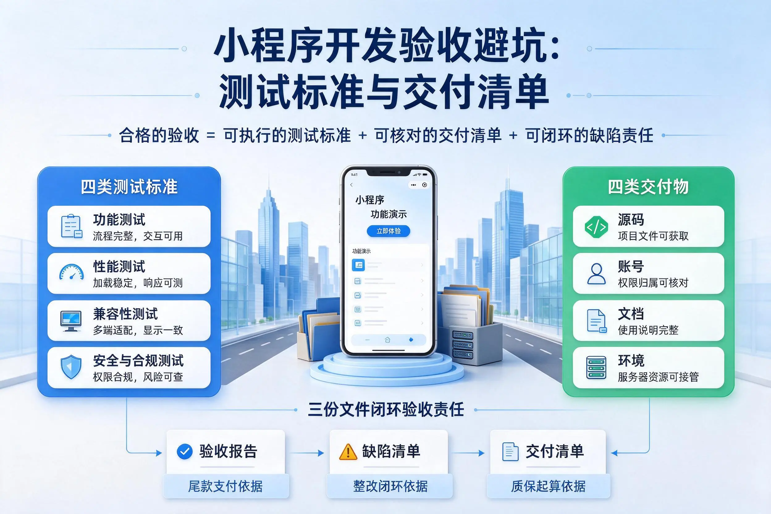 忻州小程序开发验收避坑:测试标准与交付清单