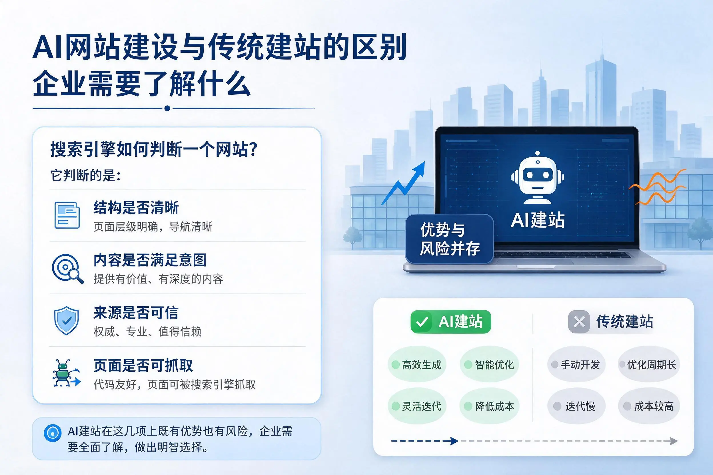 AI网站建设与传统建站的区别,忻州企业需要了解什么