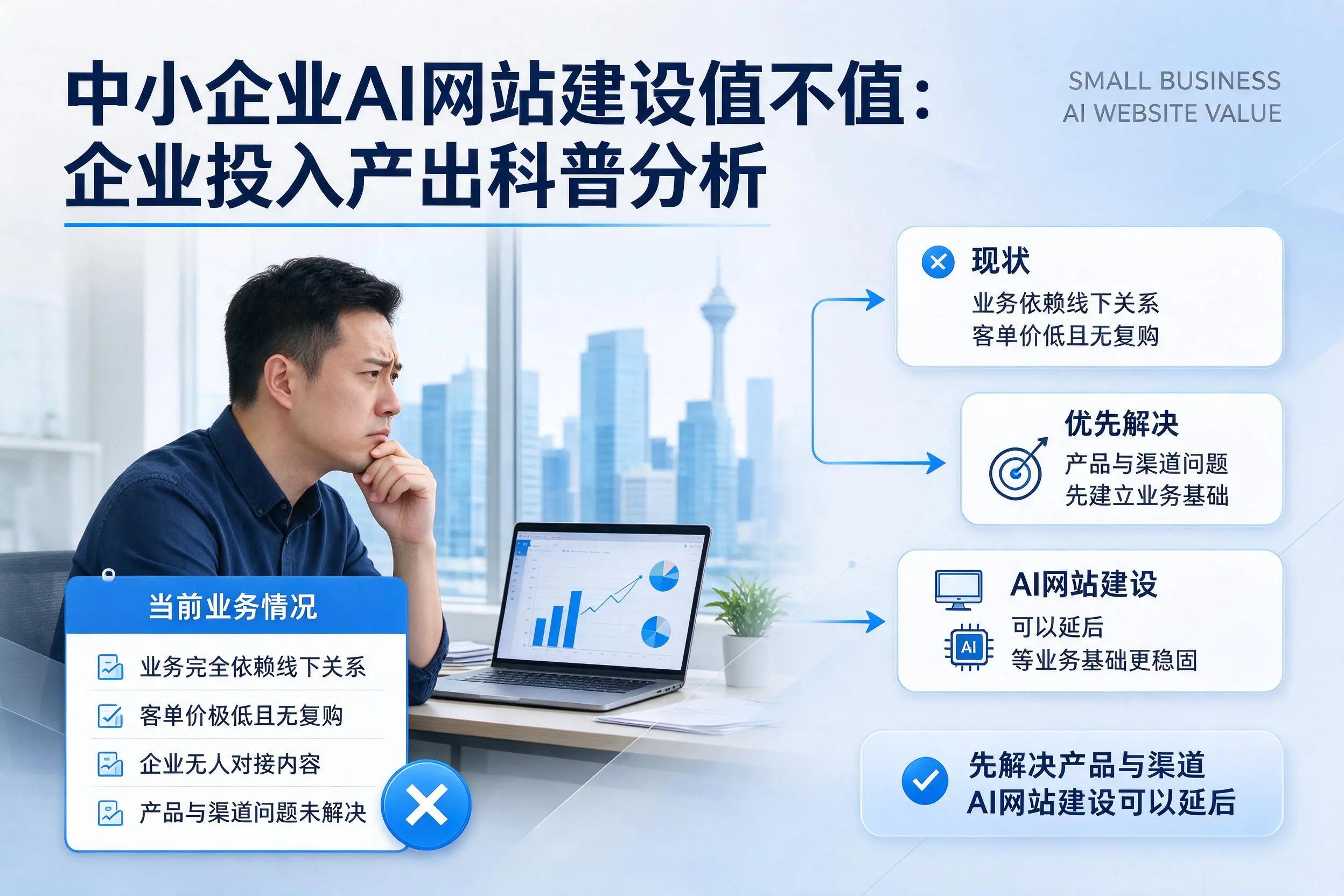 中小企业AI网站建设值不值:忻州企业投入产出科普分析