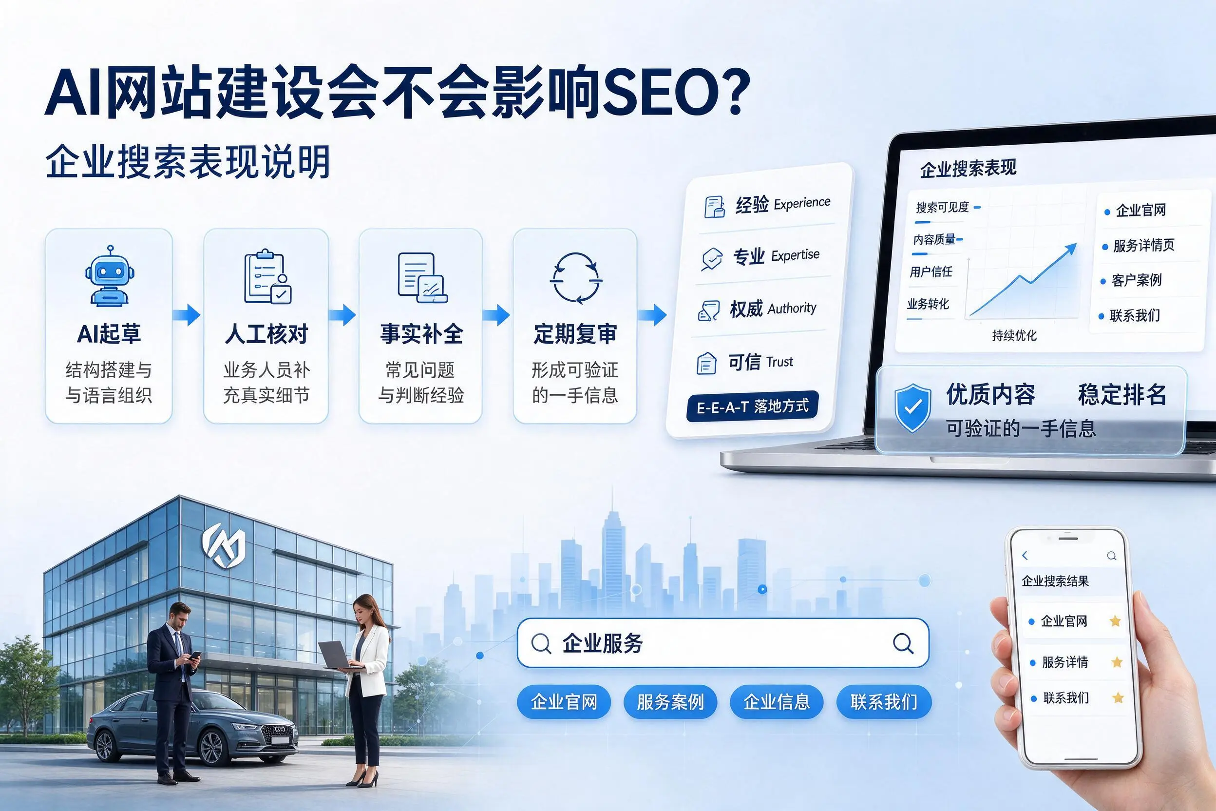 AI网站建设会不会影响SEO?忻州企业搜索表现说明