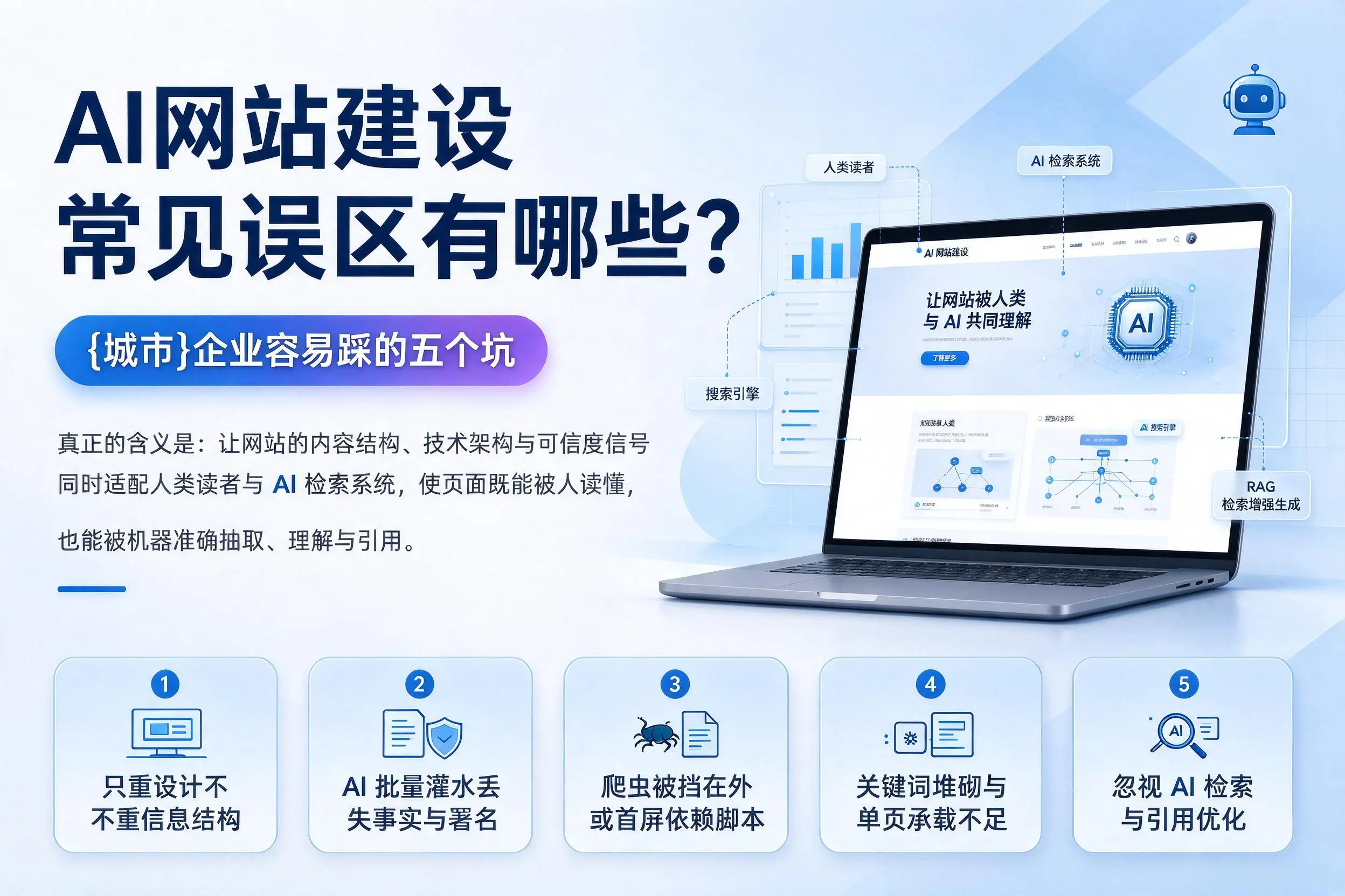 AI网站建设常见误区有哪些？忻州企业容易踩的五个坑